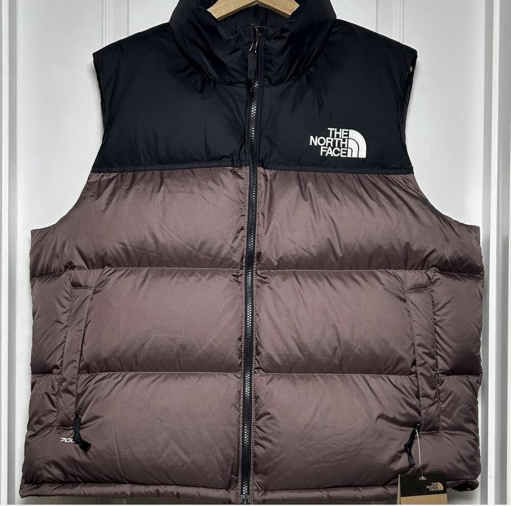 North Face Womens XXL 1996 Retro Nuptse Vest NWT Tawny Quartz 700 Down Puffer